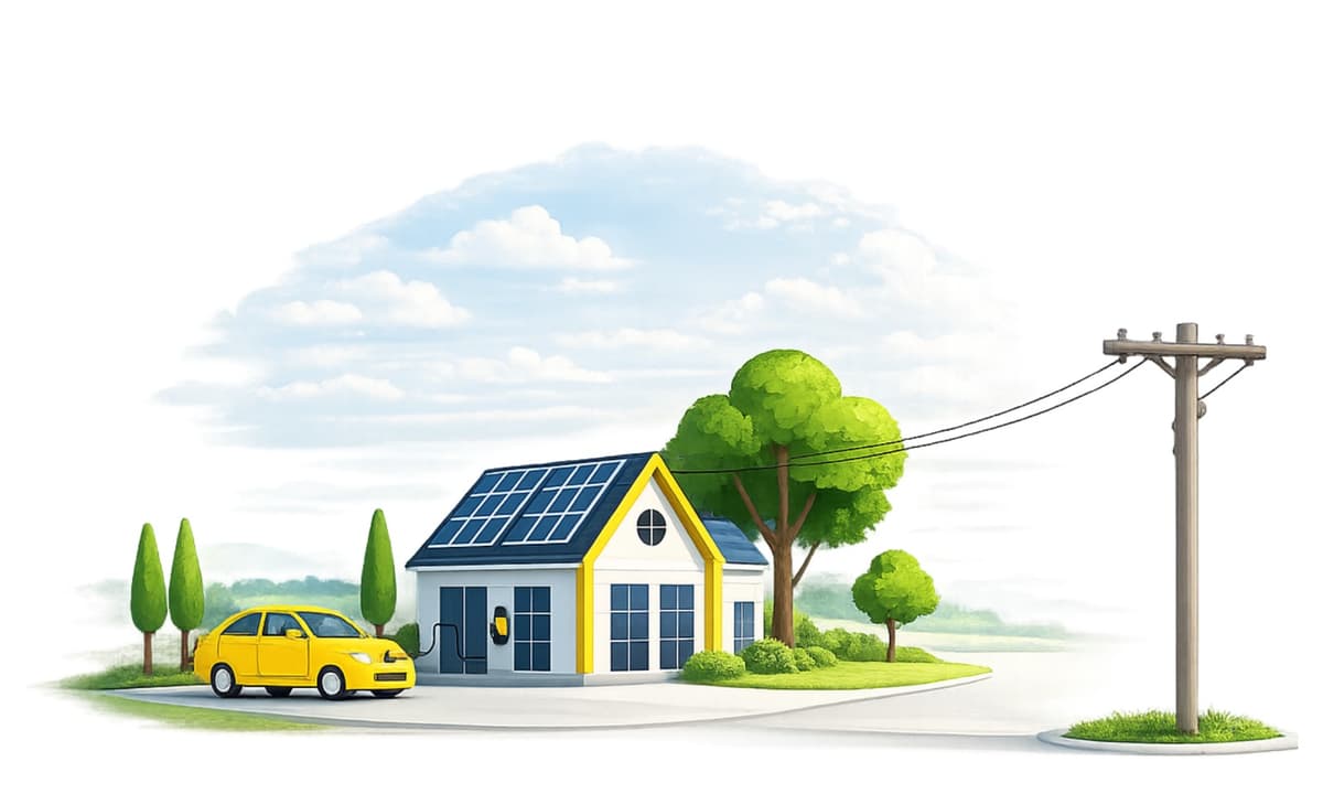 Sistema de painéis solares instalados - Axen Kit Solar